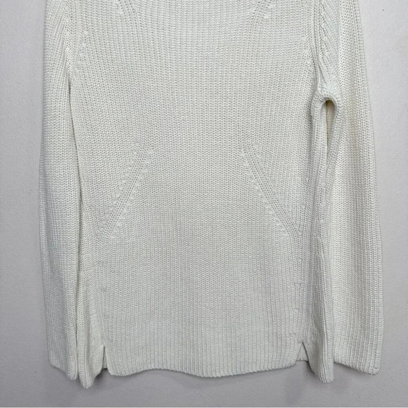 Talbots  Womens Small Chunky Cream Mock Neck Sweater - Picture 5 of 14